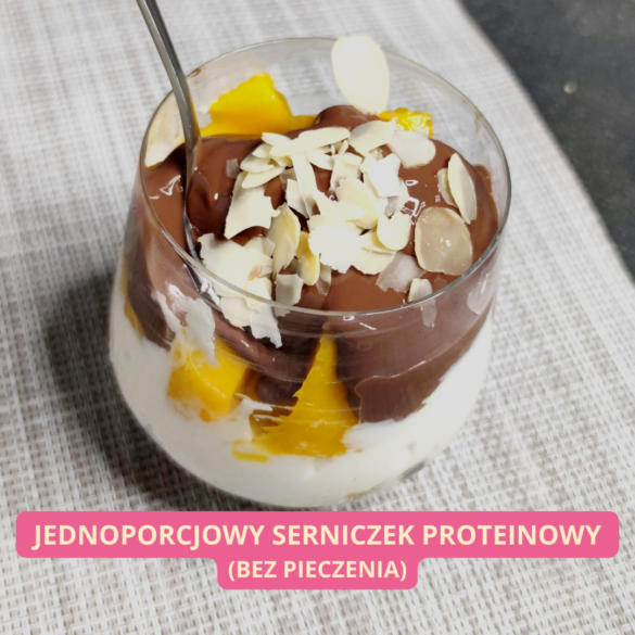 Deser na diecie odchudzającej. Przepis na deser odchudzający. Deser proteinowy.