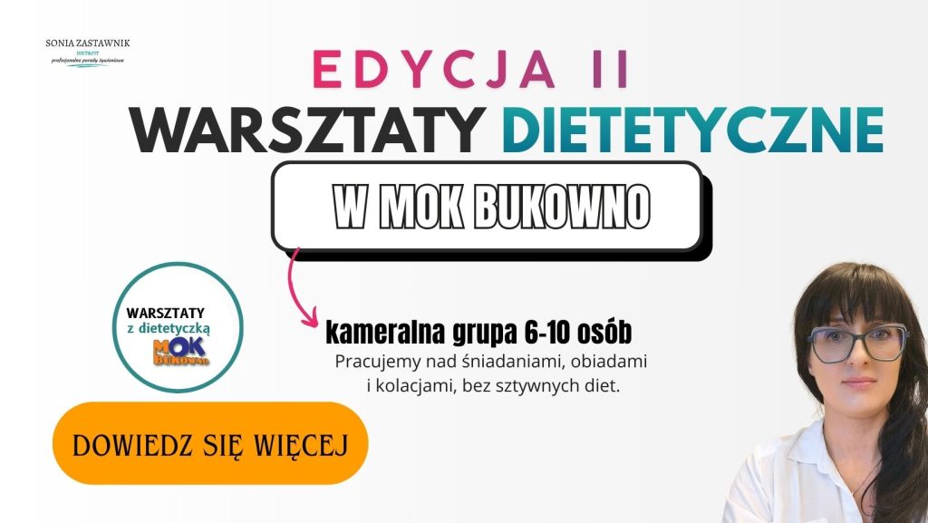 Warsztaty dietetycnzne w Bukownie prowadzone przez Sonię Zastawnik w Miejskim Ośrodku Kultury w Bukownie