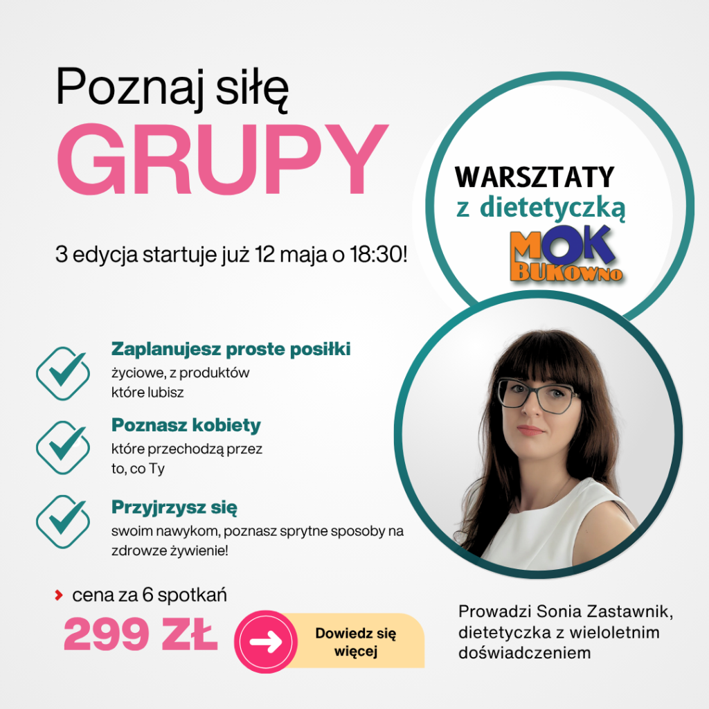 Warsztaty dietetyczne w MOK Bukowno prowadzone prez Sonię Zastawnik z diet&fit